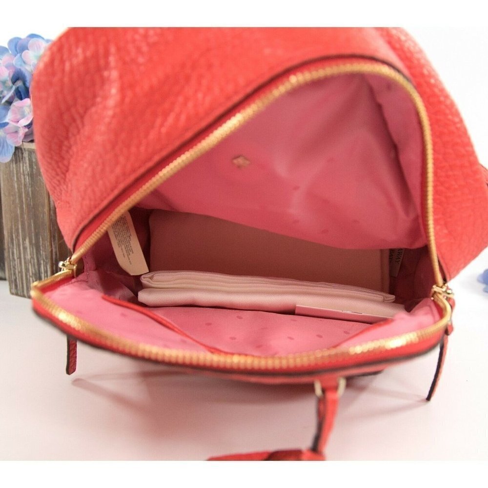 Kate Spade Carter Street Caden Picnic Red Leather Backpack Bag NWT - Picture 3 of 8